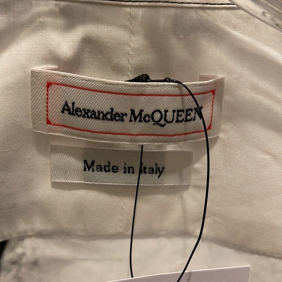 NWT Alexander McQueen Men's Brushstroke Shirt size - 16 - Picture 9 of 10